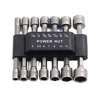 Juego de Llaves de Tubo Hexagonales de Grado Industrial con Acabado Cromado de 6.35mm, Brocas Eléctricas, Destornilladores, CR-V, OEM, Jiente Vanadium