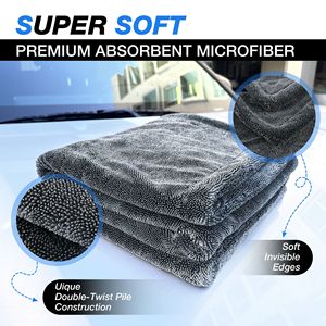 Toalla de Microfibra para Lavado de Autos, 36x24 Pulgadas, 1500Gsm, Paño de Detallado para Cuidado del Vehículo, Talla S D0100XU6Y17, Toalla de Microfibra para Secado de Autos E - Product Image 6