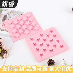 Pink Silicone 18-Cavity Star Chocolate Mold For Baking Cake Tools - Product Image 5