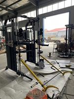Machine de musculation multifonctionnelle Smith pour squats et crossover, équipement de fitness professionnel à structure en acier pour salle de sport