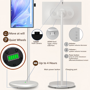 27 Inch Xách Tay Màn Hình Cảm Ứng Thông Minh TV Android 15 FHD 6 + 128GB 9000 Pin Cuộc Họp Bên Live Streaming Thông Minh Máy Bán Hàng Tự Động - Product Image 5