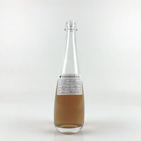 Bouteilles en verre à bouche à vis conique Subuliform de 500ml pour paquet d'eau Vodka Whisky Tequila