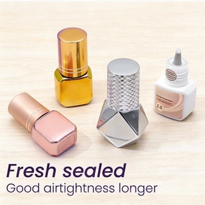 Colle pour extensions de cils noire transparente en gros, étiquette privée, logo personnalisé, séchage rapide, adhésif pour extensions de cils, forte adhérence, sans latex - Product Image 5
