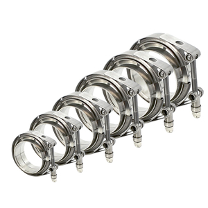 En stock: Abrazadera de <span class=keywords><strong>escape</strong></span> tipo V de acero inoxidable de 2.5 pulgadas con bridas macho y hembra de PDM - Product Image 6