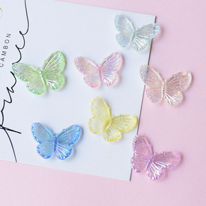 Offre Spéciale : Accessoires Papillons Transparents Colorés, Accessoires Cheveux, Matériel DIY pour Chaussures à Trous et Colle Crème - Product Image 1