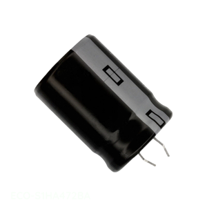 Manufacturer Channel Through Hole <b>CAP</b> ALUM 4700UF 20% 50V <b>SNAP</b> TH ECO-S1HA472BA 4700 uF Capacitor - Product Image 1