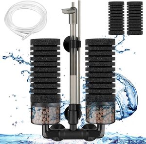 Filtro bio-esponja substituível para aquário pequeno, nano ou tanque de criação, com filtro de cerâmica, fácil de montar e limpar - Product Image 2