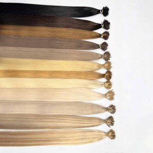 Meilleures ventes européennes : Extensions de cheveux 100% naturels à nano-anneaux, pointes nano invisibles, cheveux Remy double tirage, vente en gros, cheveux doux et naturels - Product Image 2