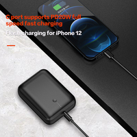 Dernière mini banque d'alimentation 10000mAh petit chargeur portable avec PD 3.0 QC 3.0,USB C double sortie compatible avec iPhone