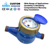 Compteur d'eau multi-jets à cadran sec en laiton de haute qualité, protection IP68, classe B, DN20, corps en fer, OEM pour vente en usine