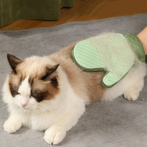 Direct Sales Delomo Pet Deshedding Brush <b>Glove</b>, <b>Cat</b> <b>Grooming</b> <b>Glove</b> Pet Brush <b>Glove</b> <b>for</b> <b>Cat</b> - Product Image 6