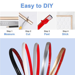 Tiras Decorativas Autoadhesivas <span class=keywords><strong>para</strong></span> Azulejos, Tiras Doradas <span class=keywords><strong>para</strong></span> Decoración de <span class=keywords><strong>Muebles</strong></span>, Accesorios <span class=keywords><strong>para</strong></span> Sofás, Tiras de Plástico PVC - Product Image 3