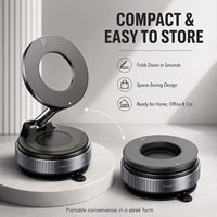 Support magnétique de téléphone pour voiture 360° amélioré 2026 °   Support de téléphone portable rotatif et réglable à ventouse ultra-adhérente pour iPhone et Android