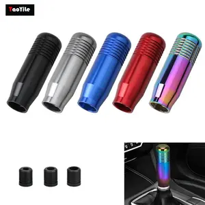 85MM אוטומטי ידני אלומיניום perilla de cambio de coche רכב פין Gear Shift Knob עבור BMW פולקסווגן הונדה