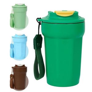 Mug de voyage isotherme en acier inoxydable le plus vendu – Mini-gobelet portable transparent pour boissons chaudes et froides avec couvercle - Product Image 2