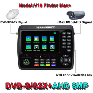 เครื่องรับสัญญาณดาวเทียมแบบพกพา V10 Finder Max+ HD Digital Satellite Signal Finder DVB-S/S2/2X H.265 รองรับสัญญาณ AHD ความละเอียด 8MP หน้าจอ 4.5 นิ้ว - Product Image 1