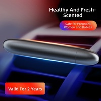 Diffuseur d'aromathérapie miniature pour voiture en alliage d'aluminium, clip de parfum caché pour grille d'aération, avec tablettes de parfum remplaçables