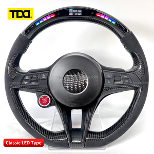 Volante Deportivo de Fibra de Carbono TDD LED para Alfa Romeo, Estilo Deportivo, Fibra de Carbono Forjada, Personalizado y Mejorado - Product Image 2