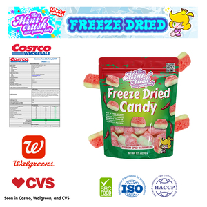 Caramelos de goma liofilizados directos de fábrica, crujiente dulce inflado deshidratado con sabores de sandía, ingredientes ácidos afrutados - Product Image 5