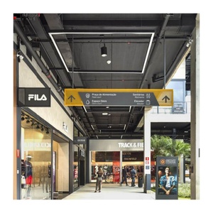 Acrylic Ceiling Hanging Aluminum Guiding Directional Way Finding Signage Wayfinding Sign for Airport Shopping Mall Parking - Product Image 6
