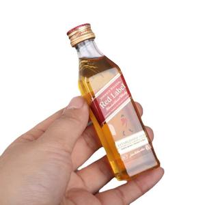 Botellas Pequeñas de Whisky para Cócteles, <span class=keywords><strong>Tequila</strong></span>, Vodka, Vino, Botella de 50 ml para Bebidas, Etiqueta Adhesiva Verde/Negra/Roja/<span class=keywords><strong>Azul</strong></span> - Product Image 5