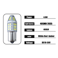 Nueva Luz LED T20 T25 S25 3156 3157 15smd DC50V Roja, Blanca y Ámbar, Canbus Sin Error, para Señal de Giro, Estacionamiento y Reversa, para Auto y Camión