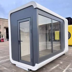 Unidad de Oficina Móvil con Estructura de Acero y Paredes de Vidrio, Diseño Moderno, Fácil Instalación, Uso en Exteriores - Product Image 1