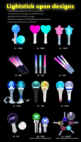 Bâton lumineux LED en forme de cœur personnalisable, synchronisé sans fil DMX, pour concerts