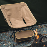 Chaise de camping triangulaire en aluminium pliante pour l'extérieur, légère et portable