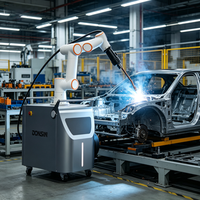 Robot Las MIG Industri Portabel 28kW, Lengan Robot Kolaboratif Otomatis, Cobot AC380V Tiga Fasa, Mesin Las Bengkel