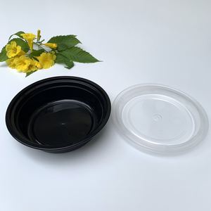 Conteneur de stockage rond de 425 ml, compatible micro-ondes, pratique pour emporter, bol à riz, soupe, boîte alimentaire en plastique PP - Product Image 5