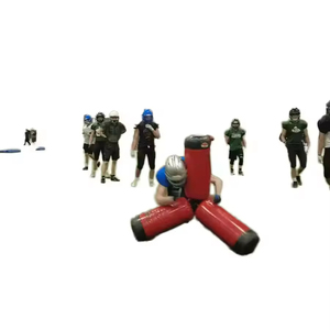 Attrezzatura da <span class=keywords><strong>allenamento</strong></span> Rugby Junior placcatori a 4 vie Quad placcatore attrezzatura da calcio con colonna di Touchdown e carta - Product Image 4