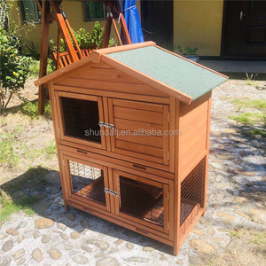 Meilleures ventes : Cage élégante pour animaux de compagnie en bois massif FSC, style moderne et luxueux, pour lapins et chats, adaptée aux petits animaux. - Product Image 3