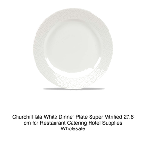 Plato de Cena Blanco Churchill Isla, Super Vitrificado, 27.6 cm, para Restaurante, Catering, Suministros para Hoteles, Venta al por Mayor - Product Image 2