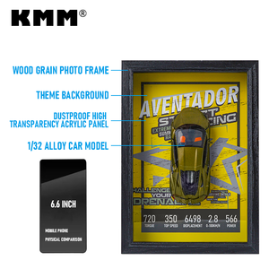 KMM auto 1:32 3D Stereo muro dipinto scatola modello ornamenti <span class=keywords><strong>collezione</strong></span> regalo decorazione per la casa simulazione cornice foto - Product Image 2