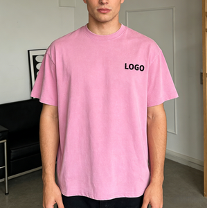Men's High Quality Cotton Casual Oversized T-Shirt with Screen Print Custom Logo Printing 210g Fabric <b>Weight</b> <b>Blank</b> Design - Product Image 1