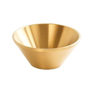 304 Aço Inoxidável Golden <span class=keywords><strong>Bowl</strong></span> Douli Espessado Em Forma de V Dupla Camada Isolada Noodle Grande Tamanho Ice Sand Sobremesa <span class=keywords><strong>Bowl</strong></span> - Product Image 5