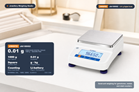 Balance de laboratoire JINGFEI JA10002 1000g x 0.01g, balance de comptage rechargeable, fournisseur d'usine OEM