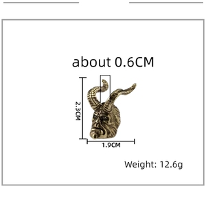 Pendentif porte-clés <span class=keywords><strong>Hellboy</strong></span> en laiton, figurine artisanale, accessoires de paracorde DIY, bijoux - Product Image 2