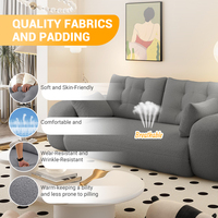 Lazy Sofa Couch, 78,7 Zoll multifunktionales, faltbares Schlafsofa, 3-in-1 Stoff-Schaumstoff-Schlafsofa für das Wohnzimmer