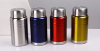 Haute qualité 750ml Double paroi en acier inoxydable isolé pot de nourriture sous vide cuillère de grande taille Logo personnalisé thermos haute température