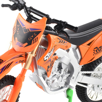 Vente en gros de moto tout-terrain miniature à l'échelle 1:8, modèle de moto miniature en métal moulé sous pression avec des sons pour enfants