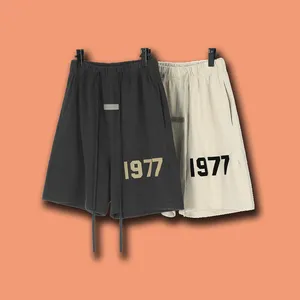 FOG 1977 essentials shorts 100 cotton loose mens gym sweat shorts custom