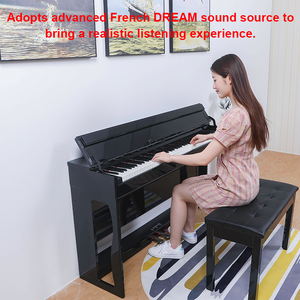 Piano numérique MIDI professionnel à 88 touches lestées, sur mesure en usine, avec étui et 3 pédales, idéal pour les débutants - Product Image 3