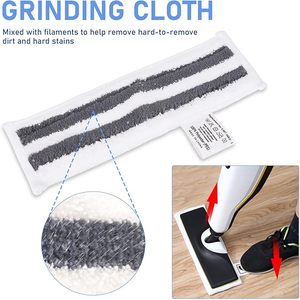 Tampons de vadrouille pour nettoyeur vapeur à poignée plate en microfibre adaptés aux chiffons de tête de vadrouille <span class=keywords><strong>Karcher</strong></span> Easyfix SC1 SC2 SC3 <span class=keywords><strong>SC4</strong></span> SC5 SV7 - Product Image 6