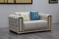 Canapé Chesterfield en cuir en forme de fleur, sectionnel, moderne, élégant, pour salon, mobilier de maison