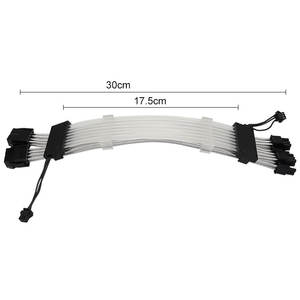 2X8 Pin(6 + <span class=keywords><strong>2</strong></span>) adresseerbare Rgb Gpu Power Verlengkabel Psu Voeding Verlengkabel Pcie Gpu Dual Triple 8-Pin 6 + 2Pin - Product Image 5