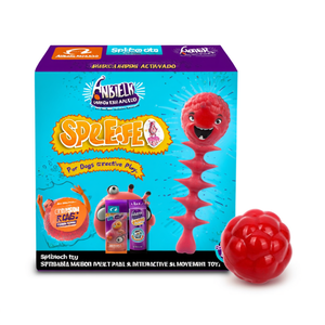 Juguete de pelota roja Spike Fetch para perros, juego interactivo - Product Image 3