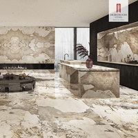 Losas Grandes de Piedra Sinterizada de Porcelana Moderna para Revestimiento de Paredes Exteriores e Interiores, 20 mm de Grosor, para Baños, Pasillos, Centros Comerciales y Uso en Exteriores