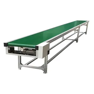 Food Grade Miniature Belt Conveyor Flat Heat Resistant Conveyor Belt Table Assembly Line System